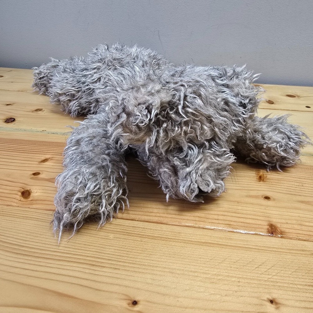 TY Classics Dog Plush Rags Gray Stuffed Animal Floppy Scruffy Vintage 2000‎